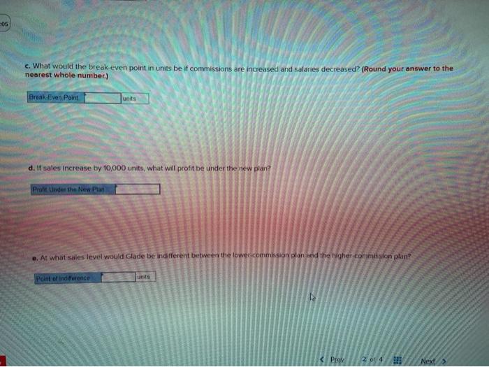 commission-based pay of its salespeople Currently each of its five salespeople earns