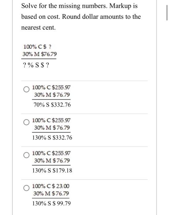 paid $164 for an item and set the selling price at $218.12.