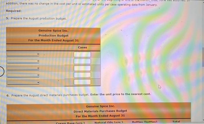 to data presented in Part A and use answers from Part A