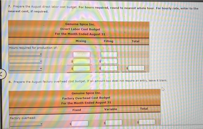 of the current year. The company produces 8-ounce bottles of hand and