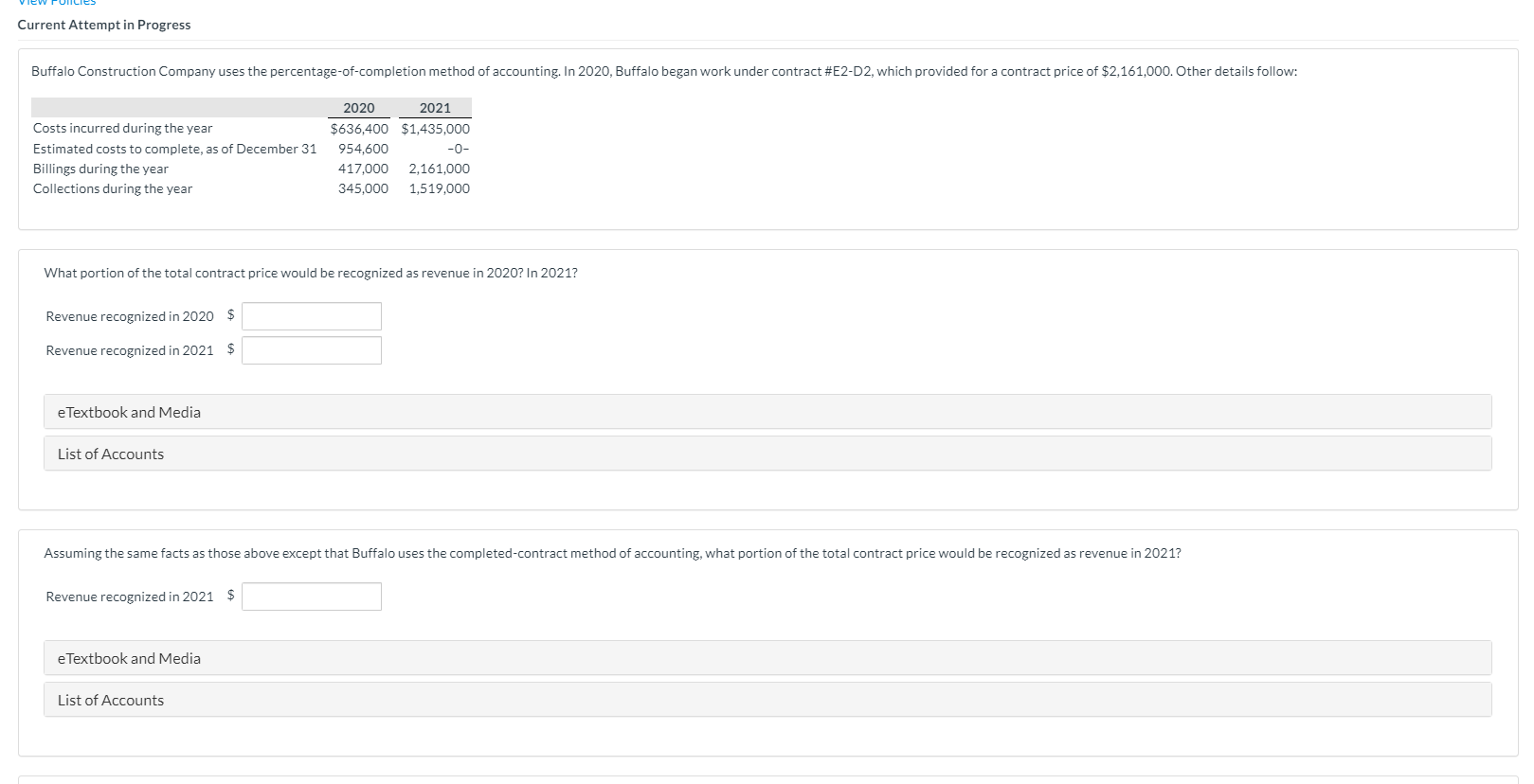  view PUllies Current Attempt in Progress Buffalo Construction Company uses the