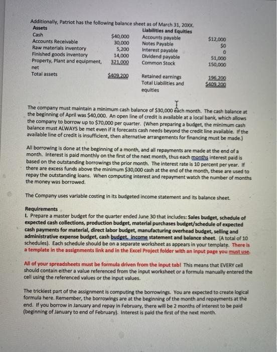 Excel When you have finished the project, you need to upload your