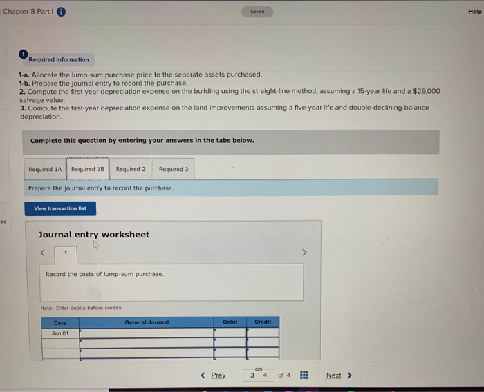 applies to the questions displayed below) Timberly Construction makes a lump-sum purchase
