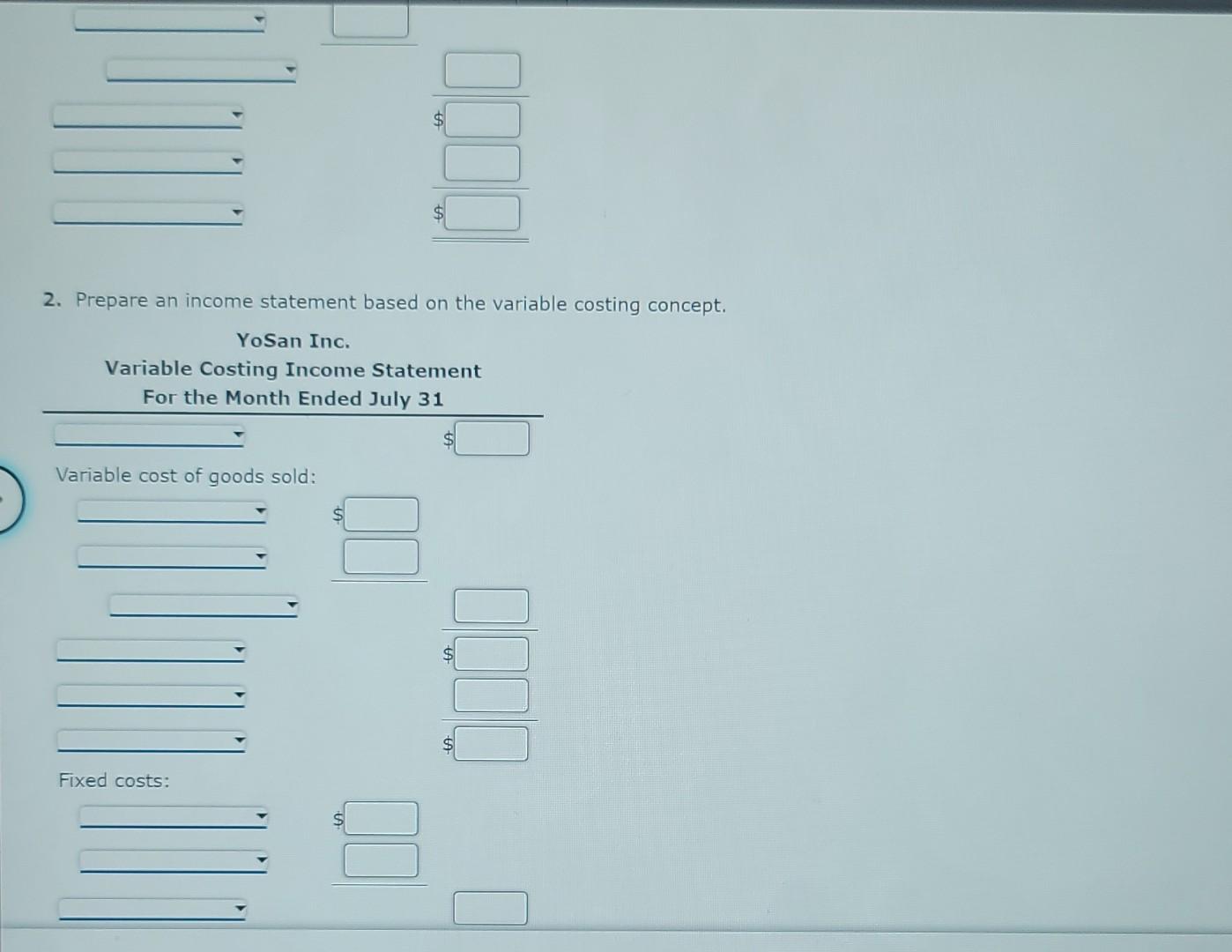 operations ended July 31, YoSan Inc, manufactured 12,300 flat panel televisions, of