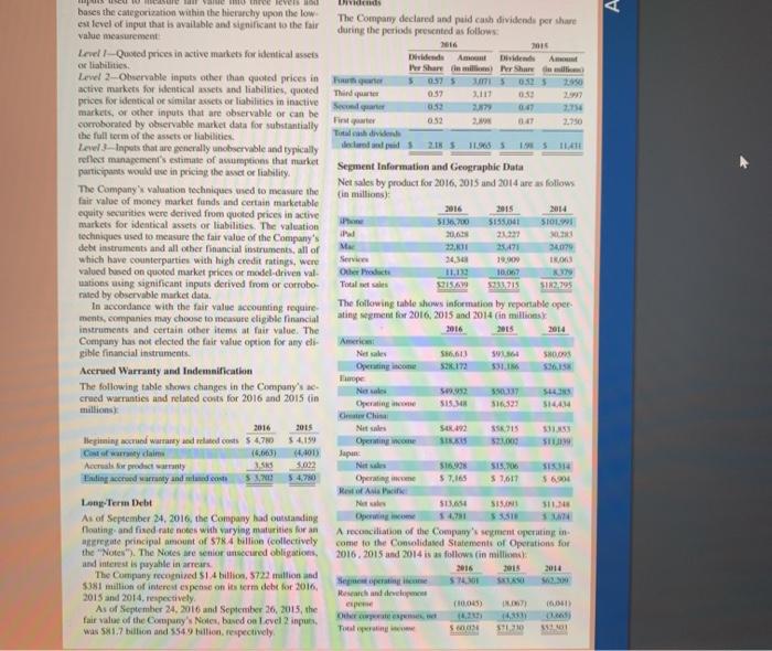 Apple have sufficient cash flows from operations to pay dividends? 4. Did