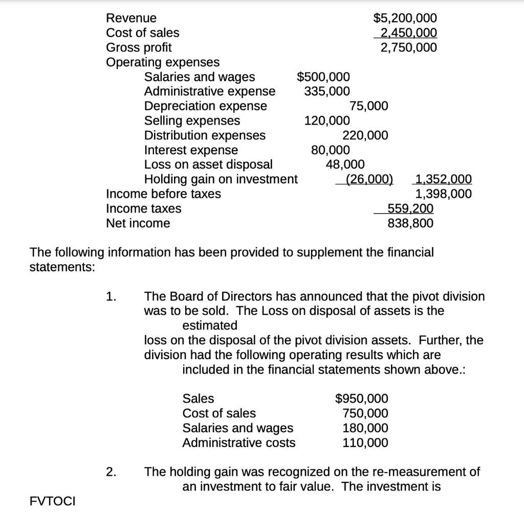 QUESTION 4 14 MARKS You have been provided with the following financial