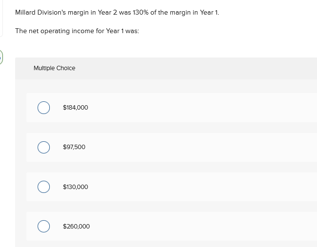 provided below: Year 1 15% Year 2 20% $460,000 5 Return on
