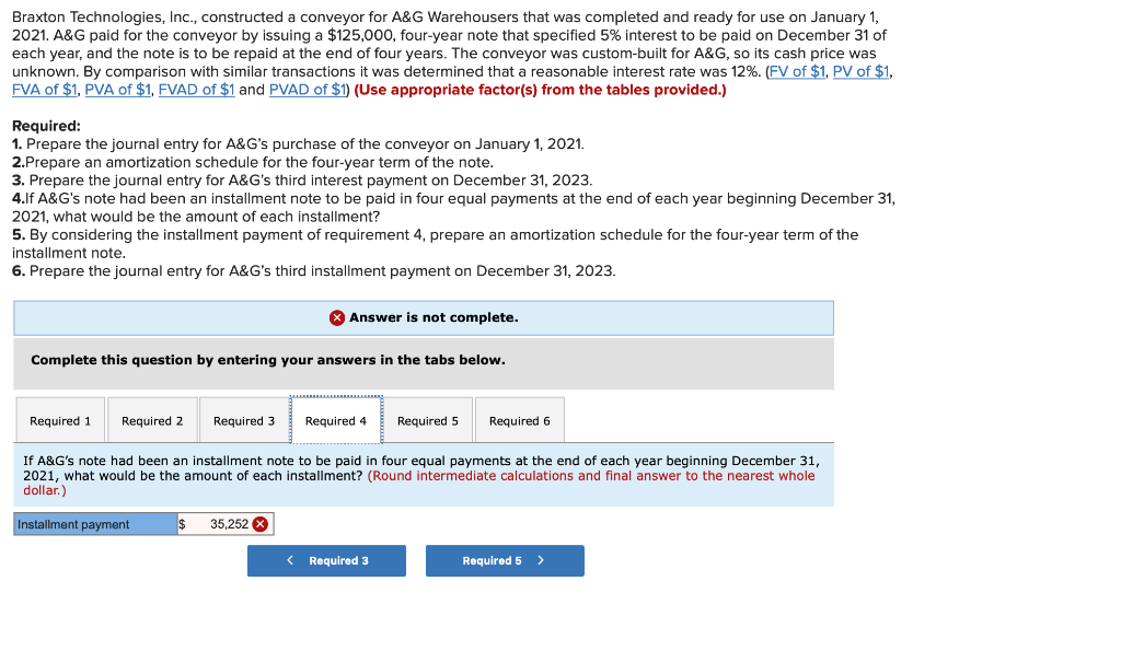 for A&G Warehousers that was completed and ready for use on January