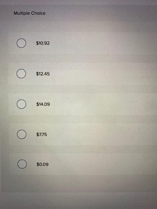 Consider a project with a life of 4 years with the following