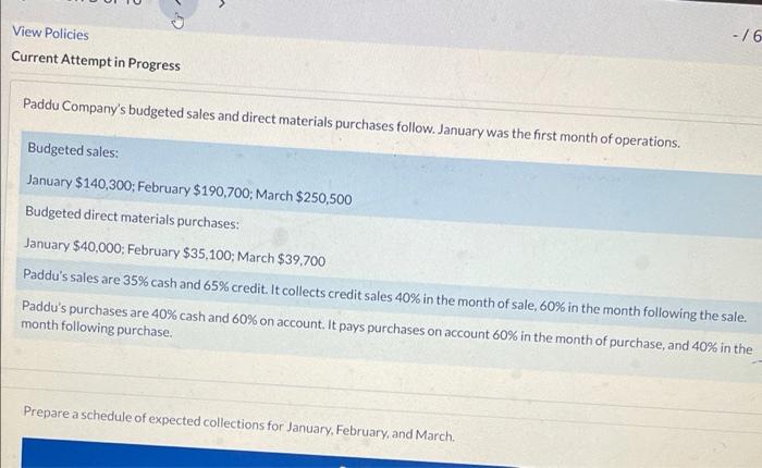  > - 76 View Policies Current Attempt in Progress Paddu Company's