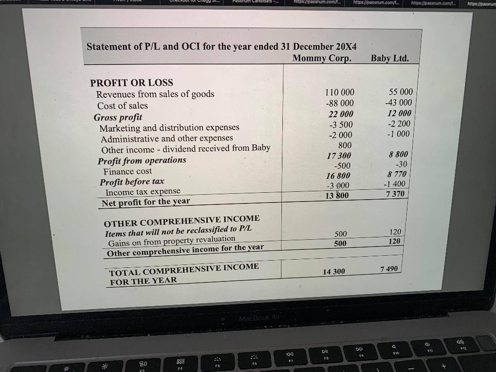 1 Do you think whether Flower Plc. is a subsidiary or an