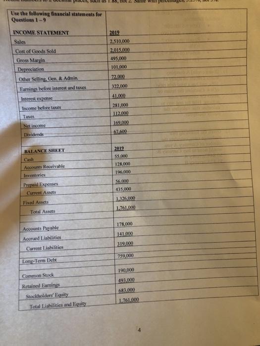numbers to 2 decimal places, such as 1.3 6. Calculate the return