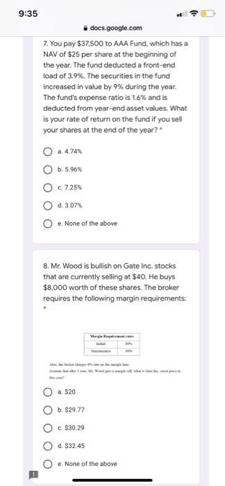  9:35 docs.google.com 7. You pay $37.500 to AAA Fund, which has