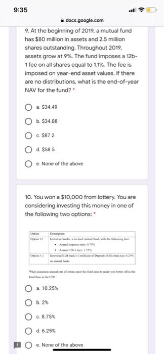a NAV of $25 per share at the beginning of the year.