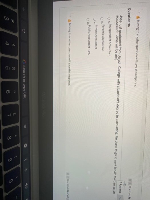 37 of 40 Question 37 2.5 points Save Answer What is NOT