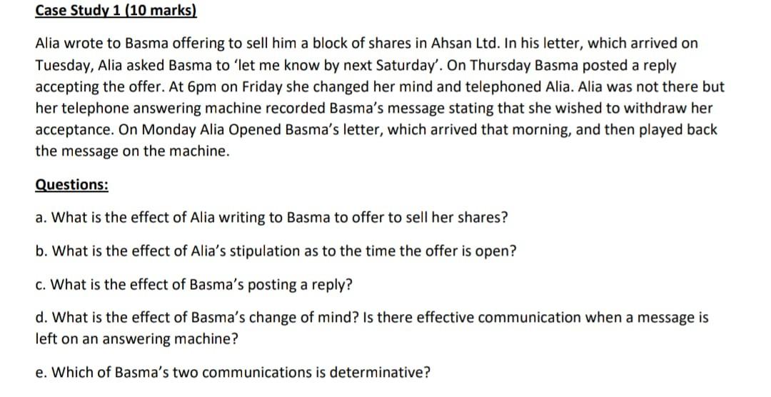 Answer each question individually. I want another solution that is not