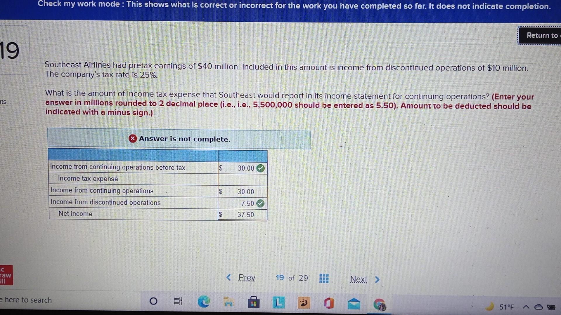 I'm lost please help Check my work mode : This shows
