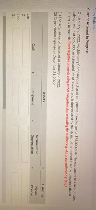  View Policies Current Attempt in Progress On January 2, 2022, Mecklenberg
