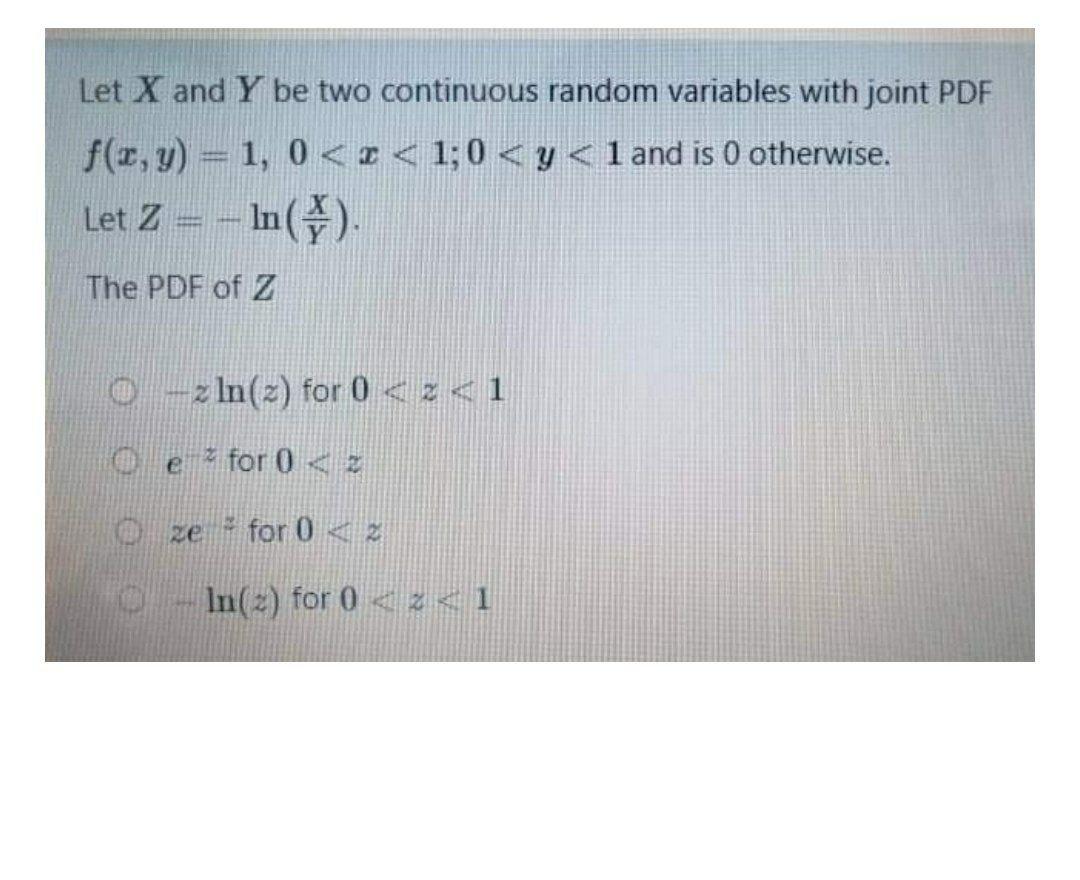 Solve fast And a bit properly Let X and Y be two