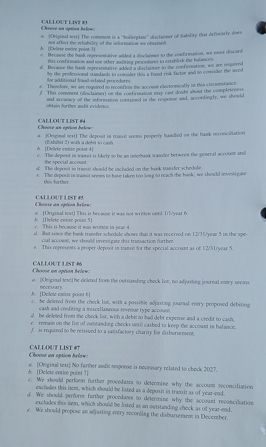 the general account and petty cash. Background financial and other information on