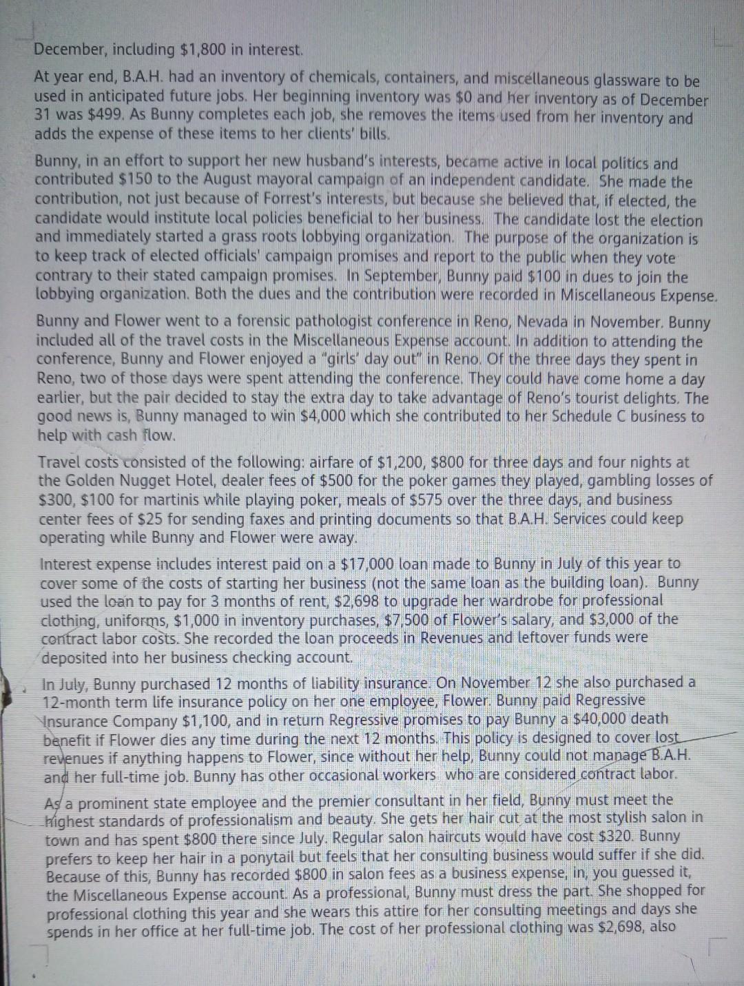 provide her services to people who felt they needed more investigation into