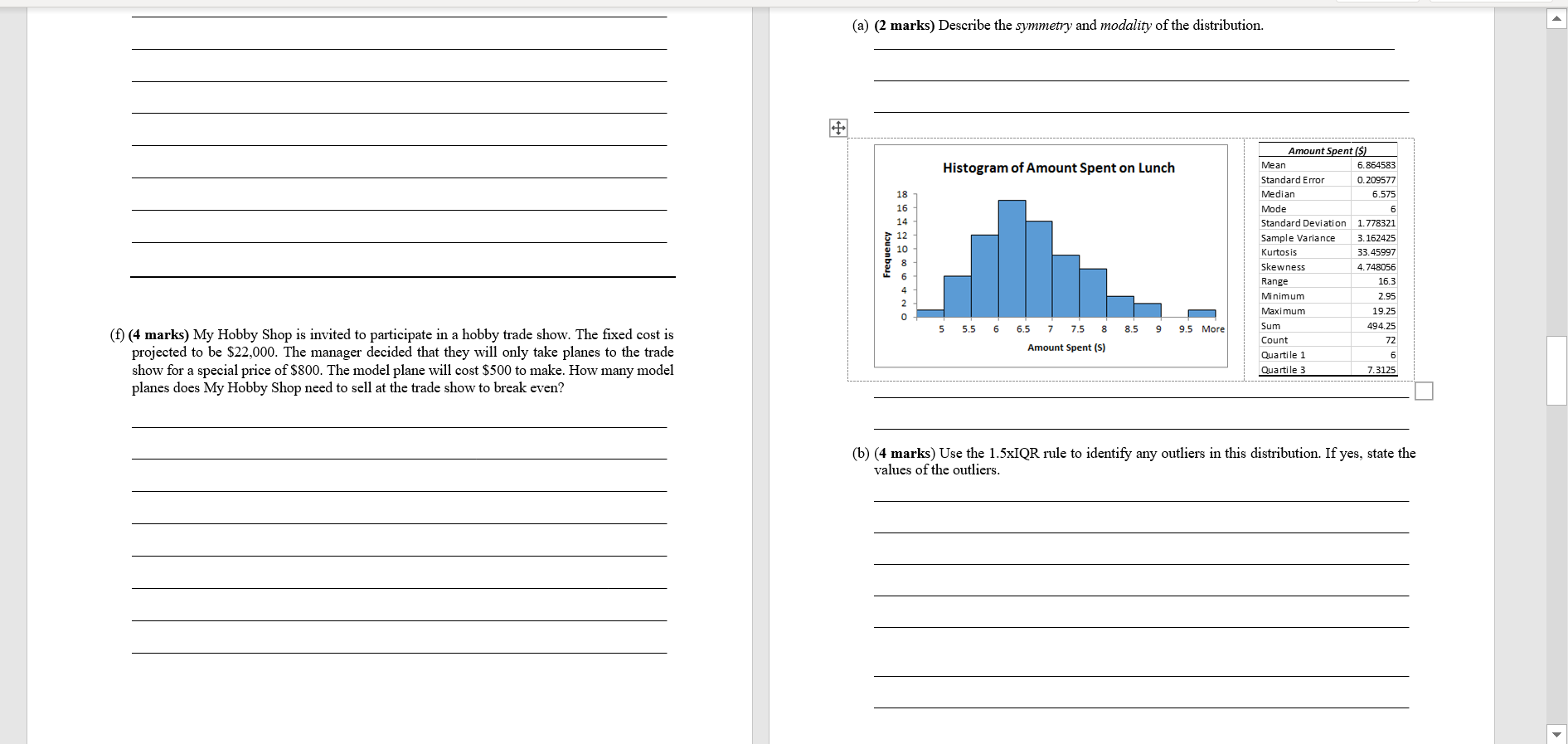 reports helps you answer these questions? Objective Cell (Max) Cell Name $B$15