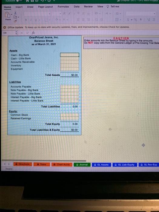 Accounts Account # Account Name 100 105 110 120 150 Assets: Cash