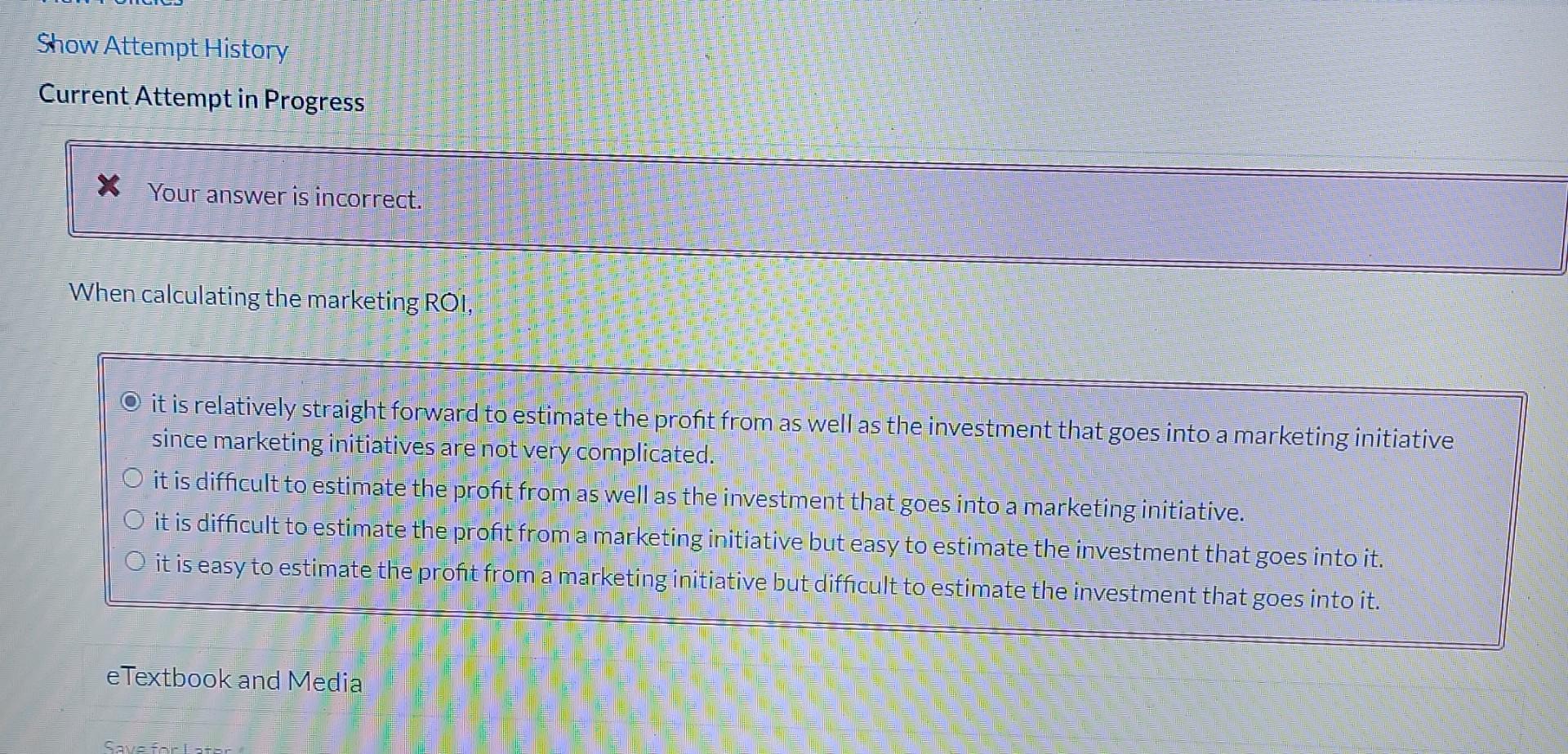 Show Attempt History Current Attempt in Progress X Your answer is