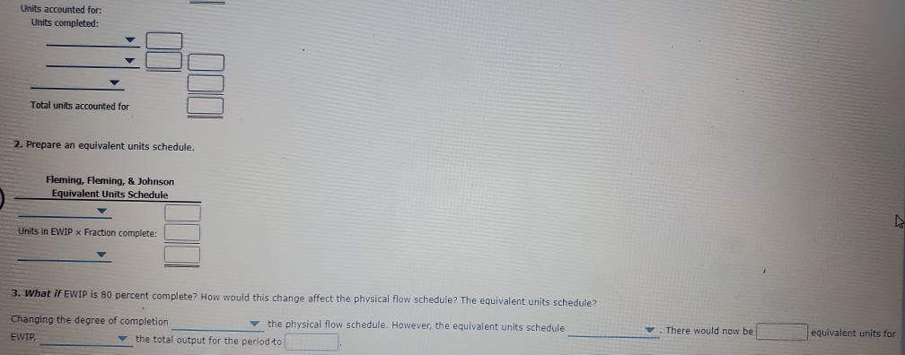 Fleming, Fleming, and Johnson, a local CPA firm, provided the following data