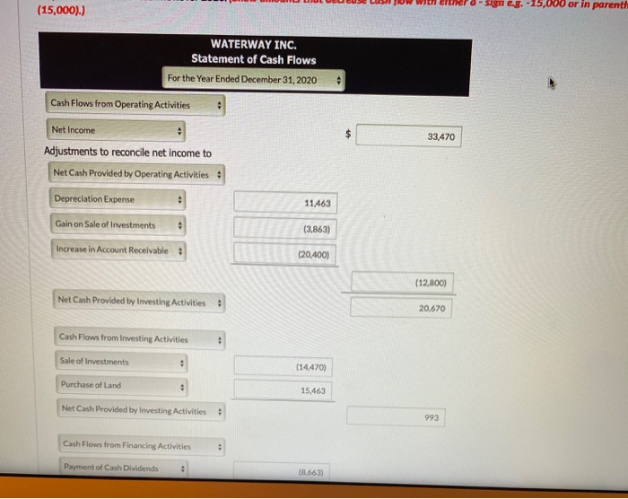 Attempt in Progress Waterway Inc had the following balance sheet at December