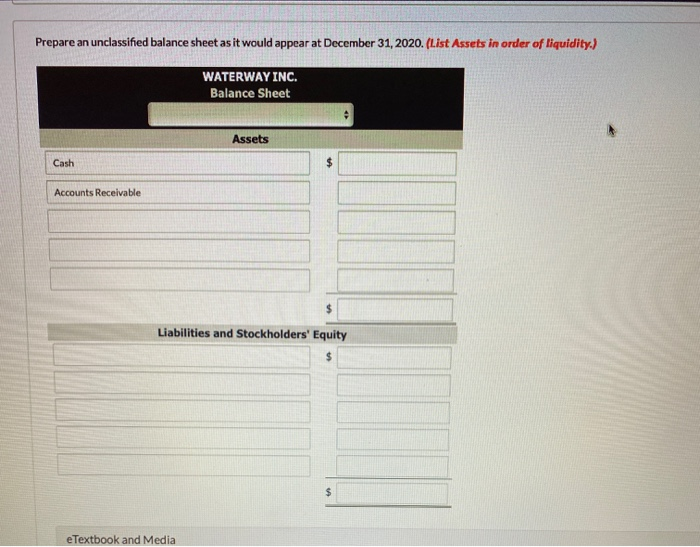 BALANCE SHEET DECEMBER 31, 2019 $21.470 Accounts payable 22,670 Notes payable (long-term)