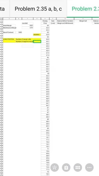 in the excel sheet given and hand the excel file): (a) Assuming