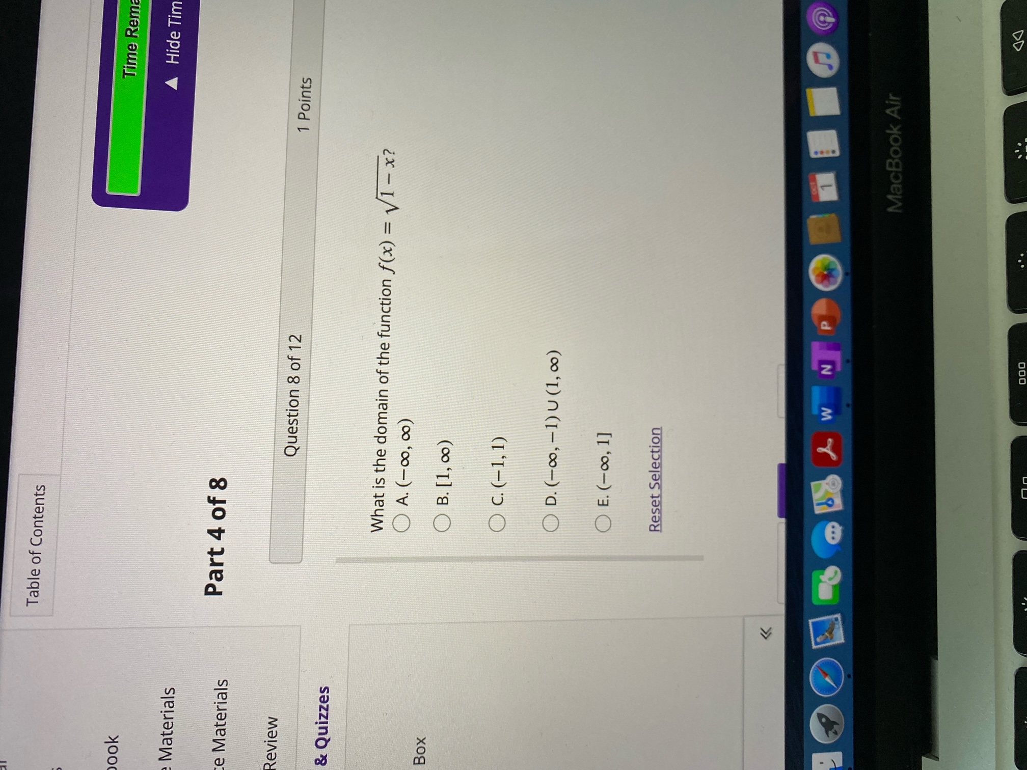 Next Save stv W N P MacBook Air DIITime Remaining: 01:59 A