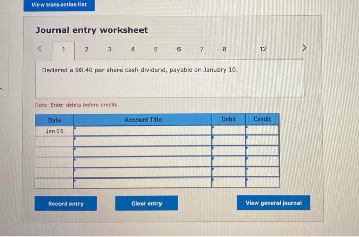 of the year (January 1) and end of the year (December 31)