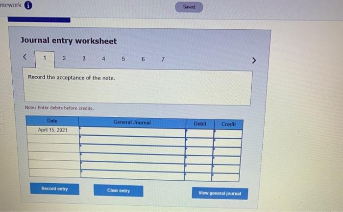 April 15, 2021. Sampson Consulting provides services to a customer for 5101,000.