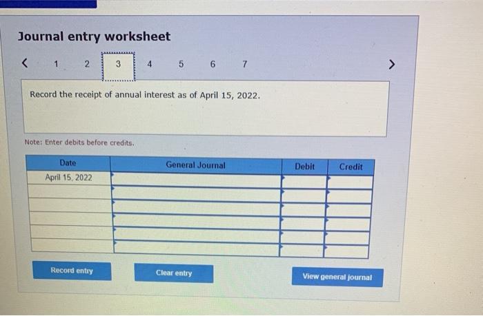 note. The face amount is due at the end of the third
