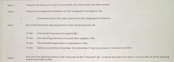 transactions in the General Journal Tab in the excel template file "Accounting
