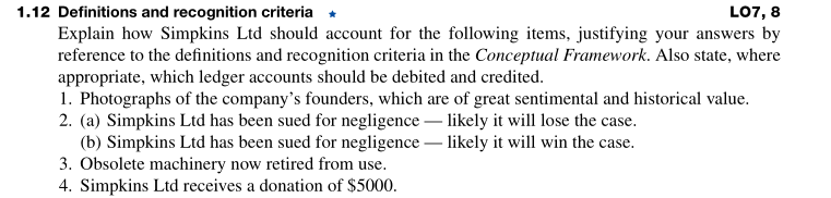 1.12 Definitions and recognition criteria * L07, 8 Explain how Simpkins
