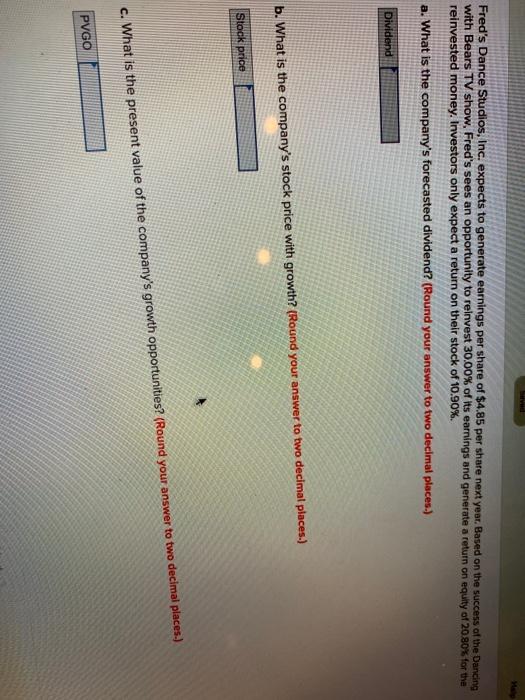  Fred's Dance Studios, Inc. expects to generate earnings per share of