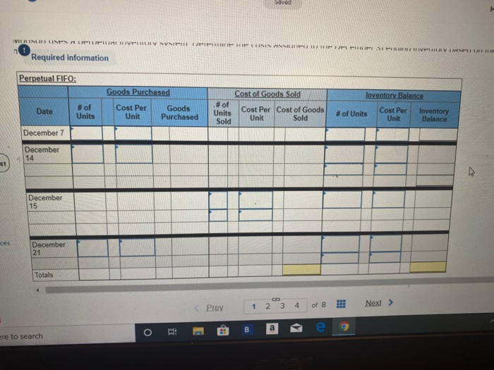 below. Trey Monson starts a merchandising business on December 1 and enters