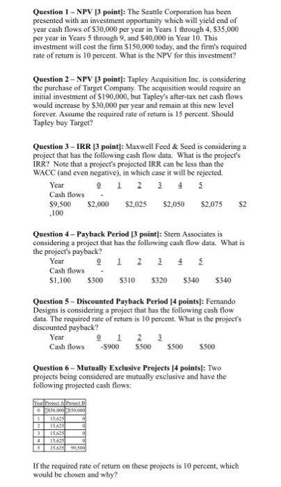 Please answer all questions and show step by step using BA II