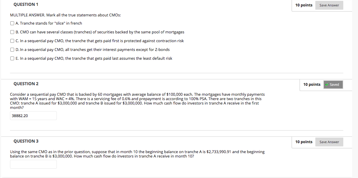 QUESTION 1 10 points Save Answer MULTIPLE ANSWER. Mark all the