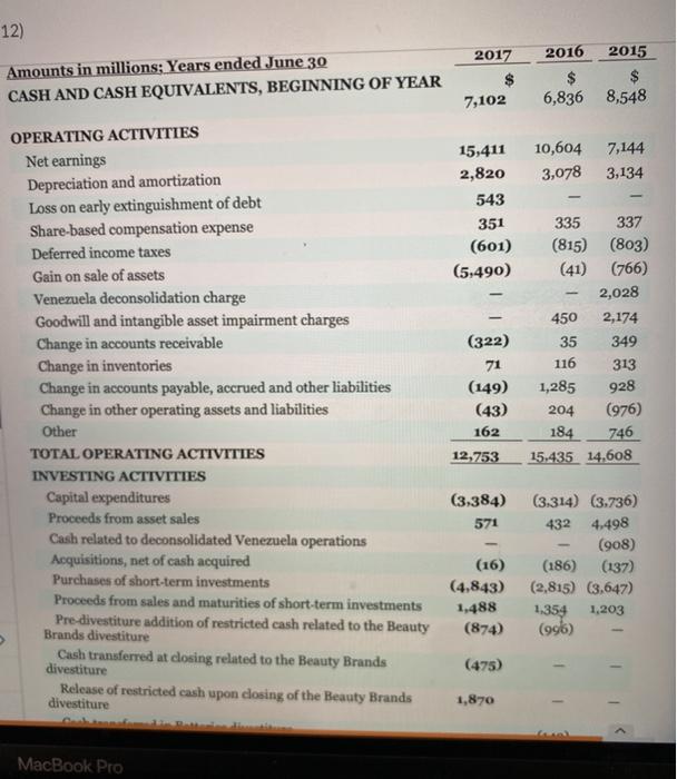 relationship among pieces of selected financial statement data, in a percentage, a