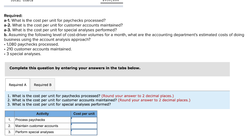 of a large limousine company is analyzing the costs of its services.
