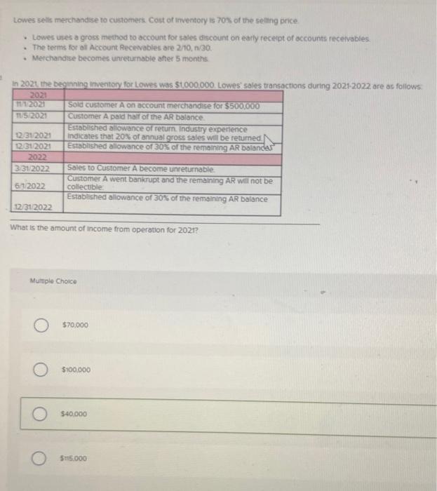  Can you please explain how this answer was found? Lowes sells