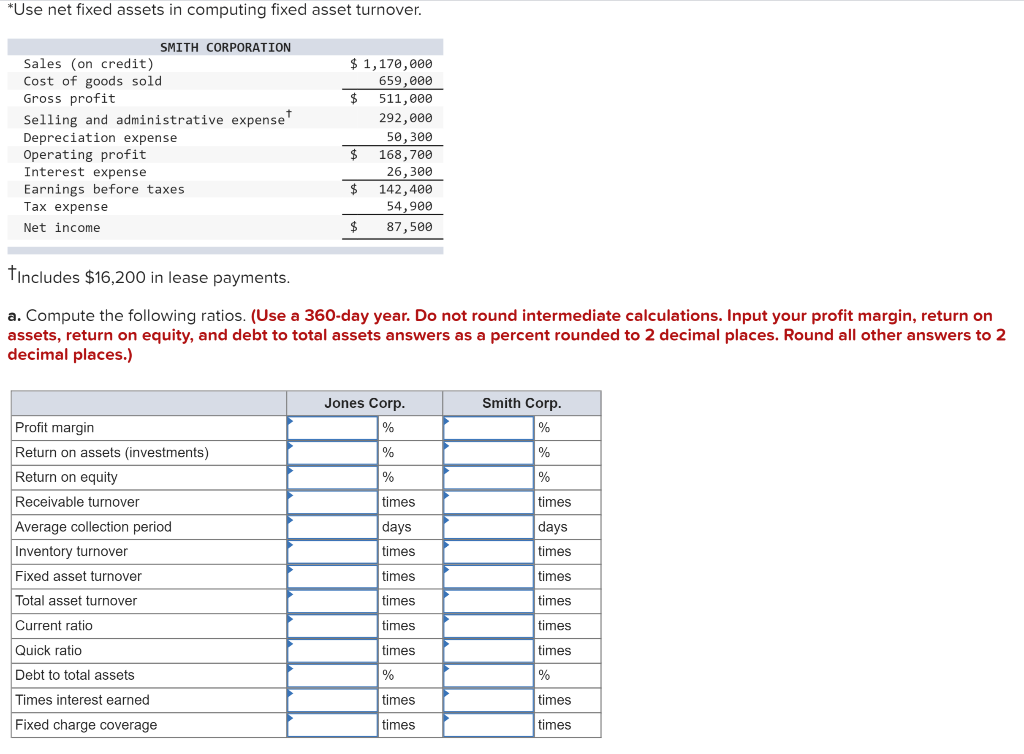 for Jones Corporation and Smith Corporation: $ 121,000 89,700 Current Assets Cash