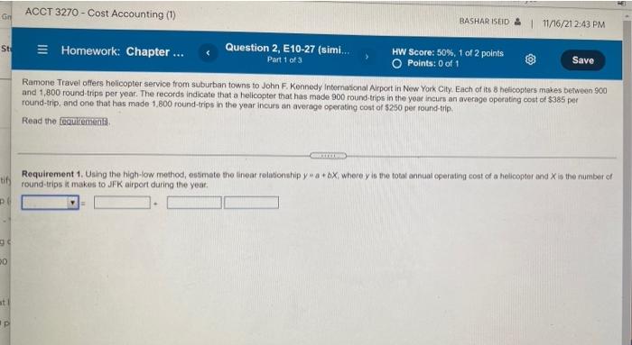 of a helicopter and X is the number of round-trips it makes