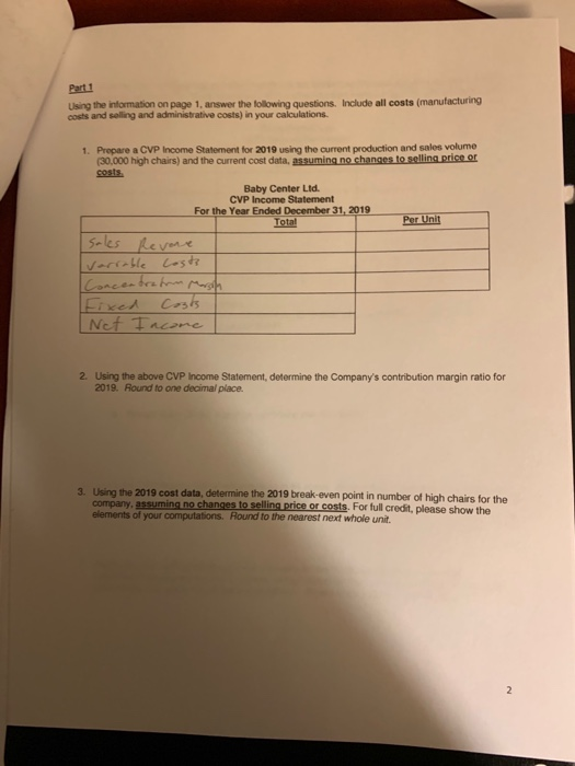 o deduction for no staple) This case study may be completed individually