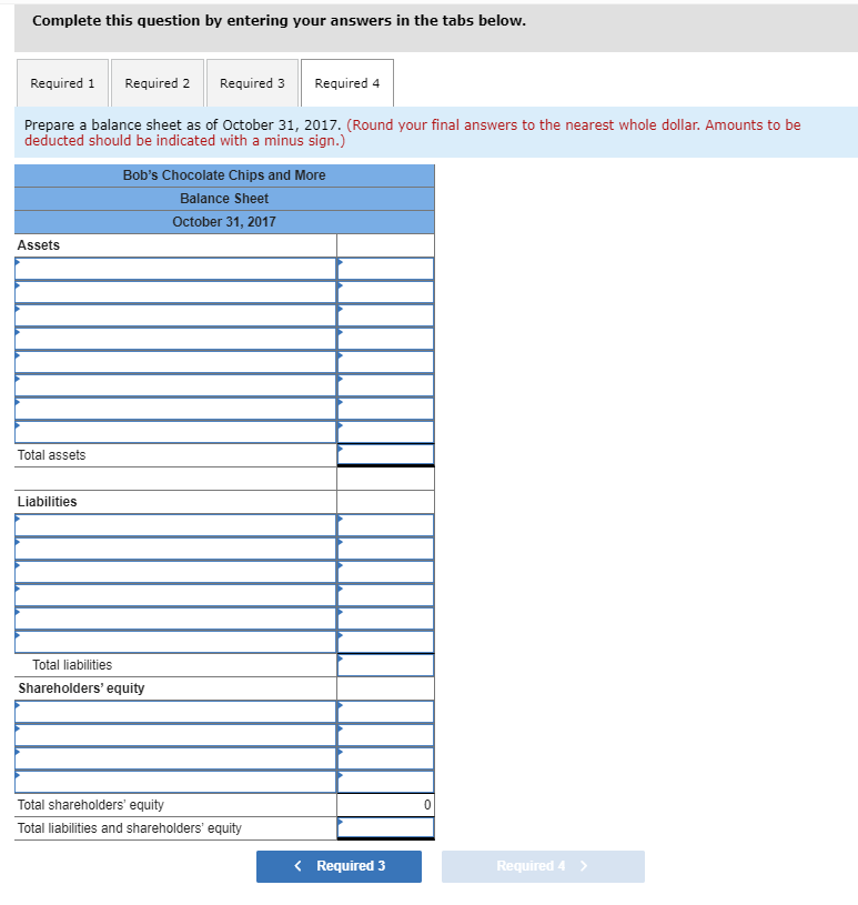 pizza and chocolate chip cookies, started business October 1, 2017 The following