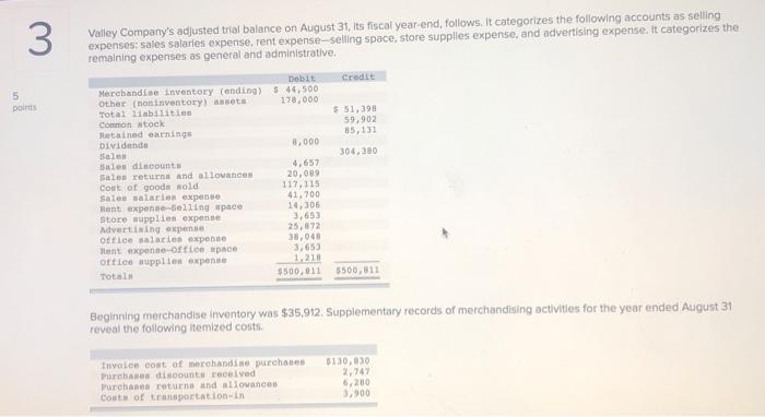  Question: Prepare a multiple-step income statement that includes separate categories for
